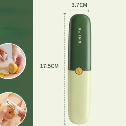 2-In-1 Ceramic Knife Multi-Functional Small Fruit Knife Peeler Travel Dormitory Kitchen Home Melon Knife High Appearance Level