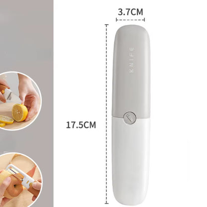 2-In-1 Ceramic Knife Multi-Functional Small Fruit Knife Peeler Travel Dormitory Kitchen Home Melon Knife High Appearance Level
