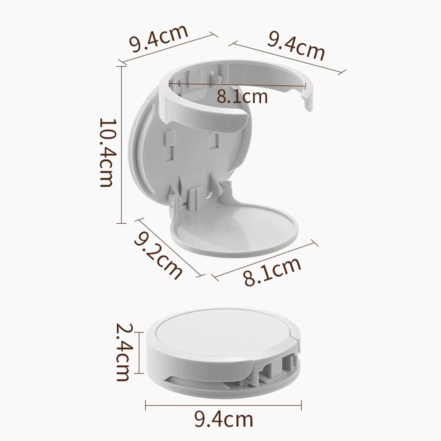 Wall Mounted Cup Holder Drink Holder Versatile Multifunctional Coffee Mup Rack Water Bottle Rack for Dorm Bedroom Family Home